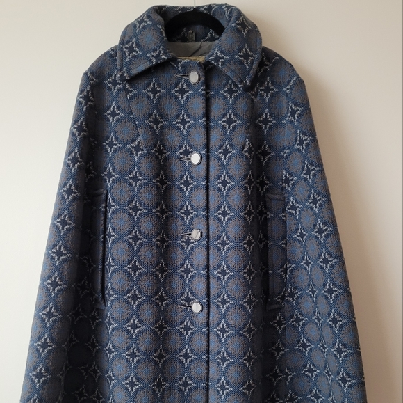 Vintage Welsh Wool Tapestry Cape Dillad Corwgl Coracle Clothes - Picture 4 of 16